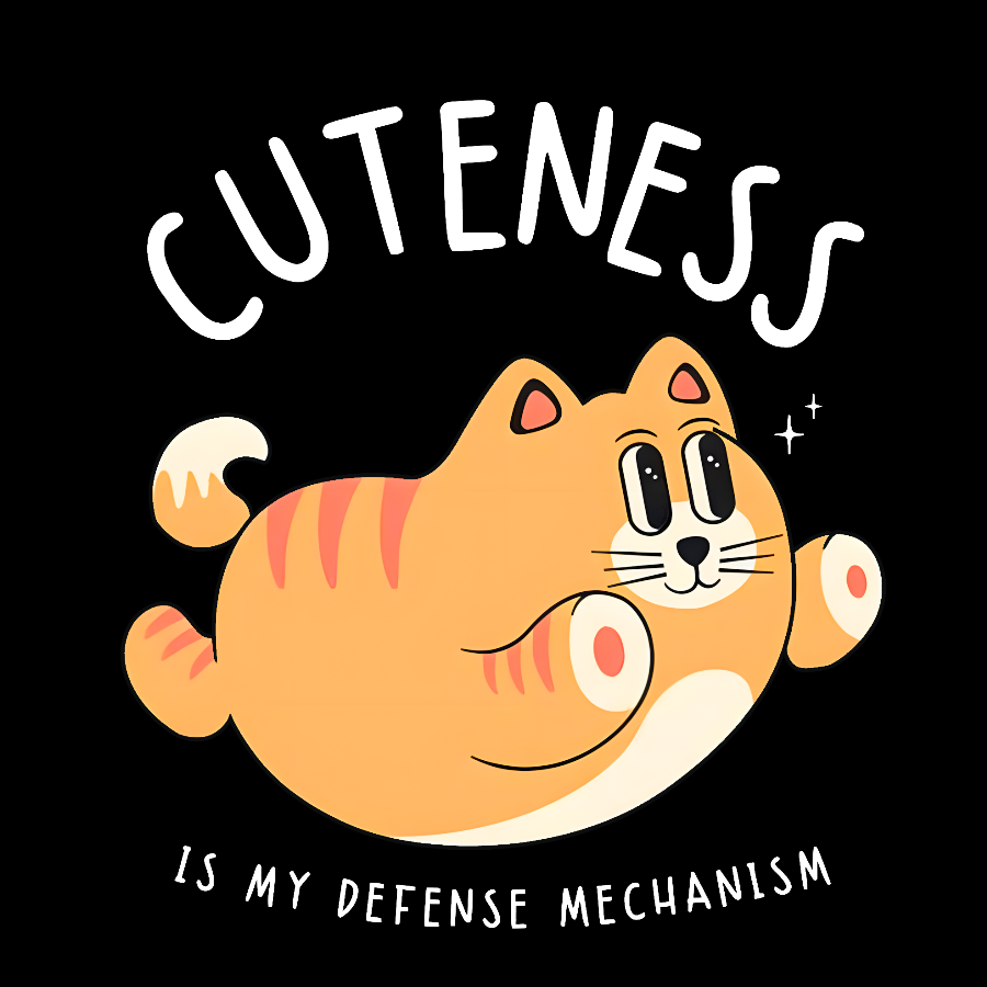Cuteness is My Defense Mechanism Geek T-Shirt