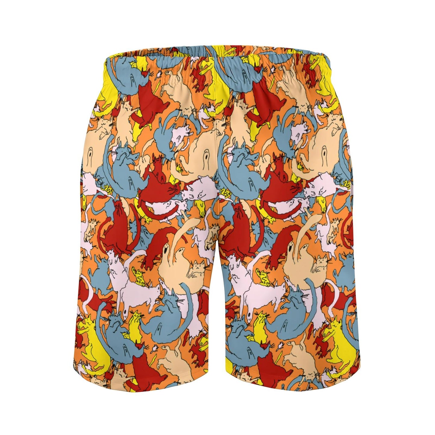 Cat Art Doodle Geek Shorts