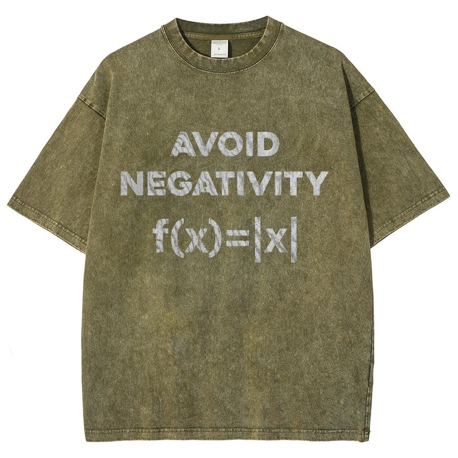 Avoid Negativity Vintage Distressed T-shirt