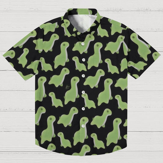 Cute Little Dinosaur Geek Hawaiian Shirt