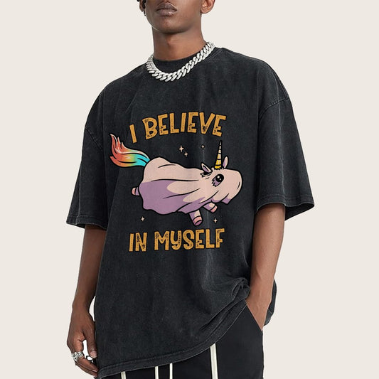 I Believe In Myself Vintage Distressed T-shirt