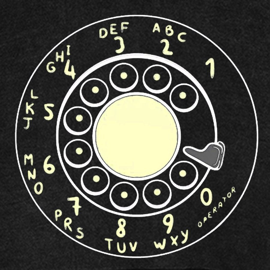 Rotary Dial Vintage Funny Nerd Vintage Distressed Hoodie
