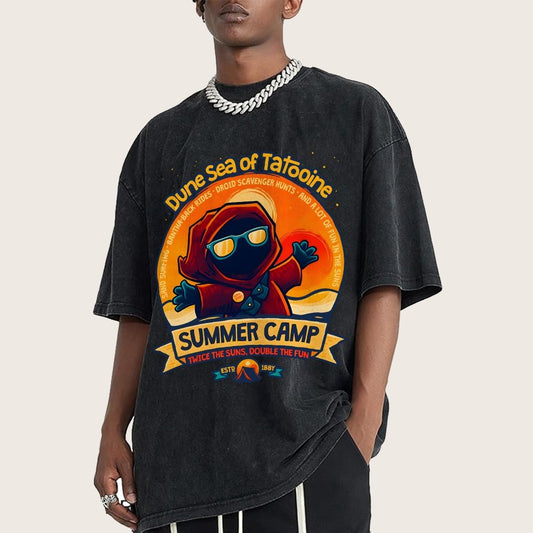Sandy Sea Summer Camp Vintage Distressed T-shirt