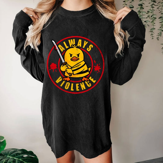 Always Violence Washed Long Sleeve Tee