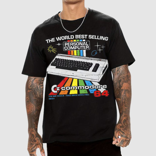 Retro Games Commodore 64 Personal Computer Geek T-Shirt
