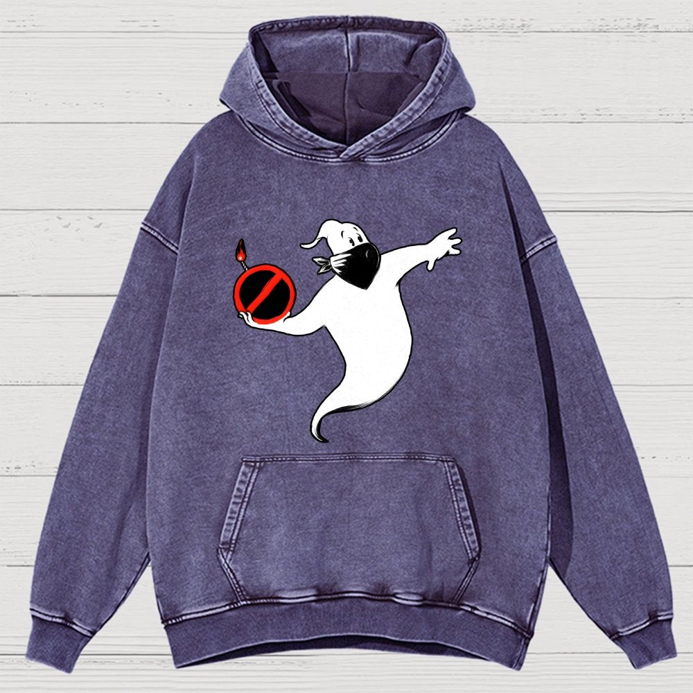 Spooksy Vintage Distressed Hoodie