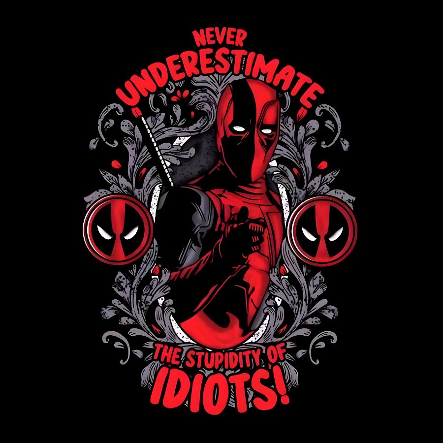 Never Understimeate The Stupidity Of Idiots Geek T-Shirt