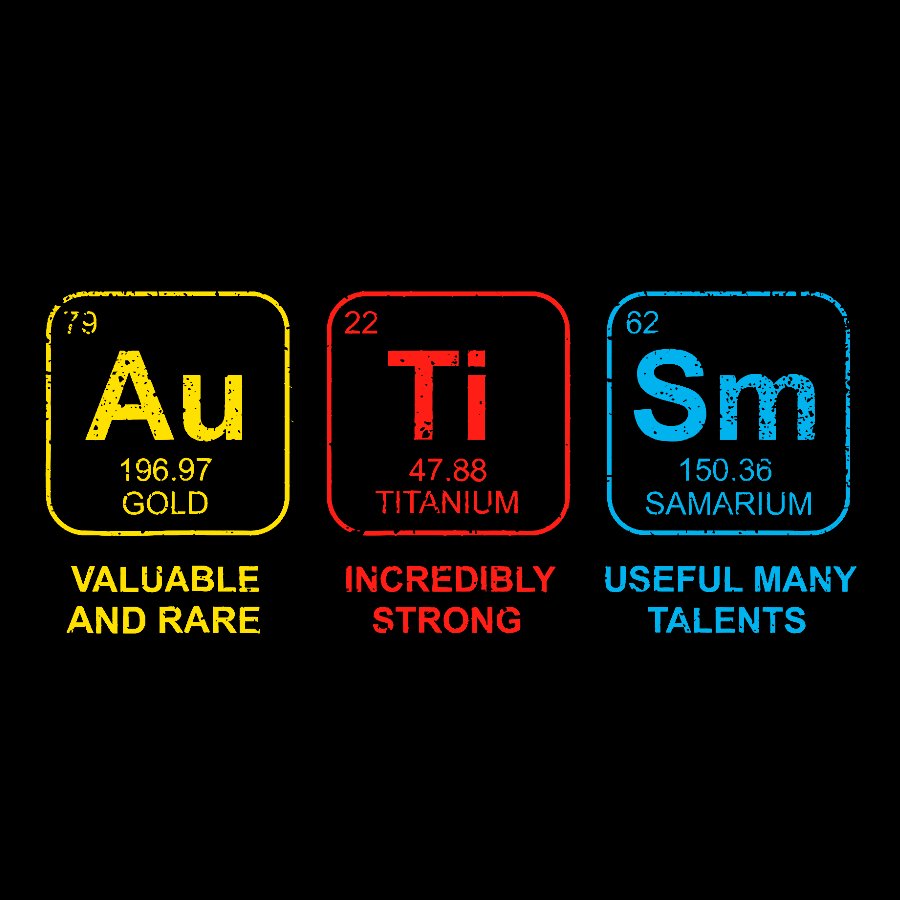Autism Periodic Table Geek T-Shirt