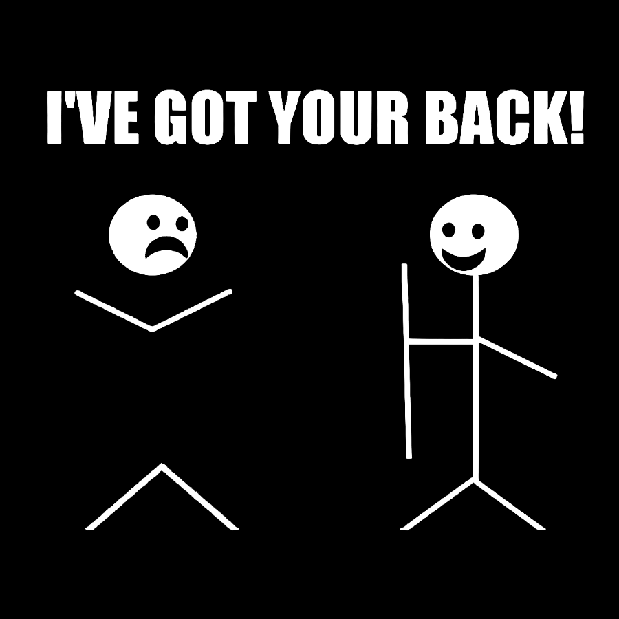 I've Got Your Back Geeks Washed Long Sleeve Tee