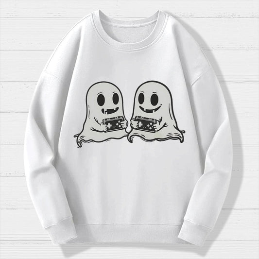 Video Game Ghosts Brothers Geek Cotton Sweatshirt
