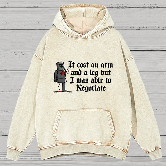 The Negotiation Vintage Distressed Hoodie