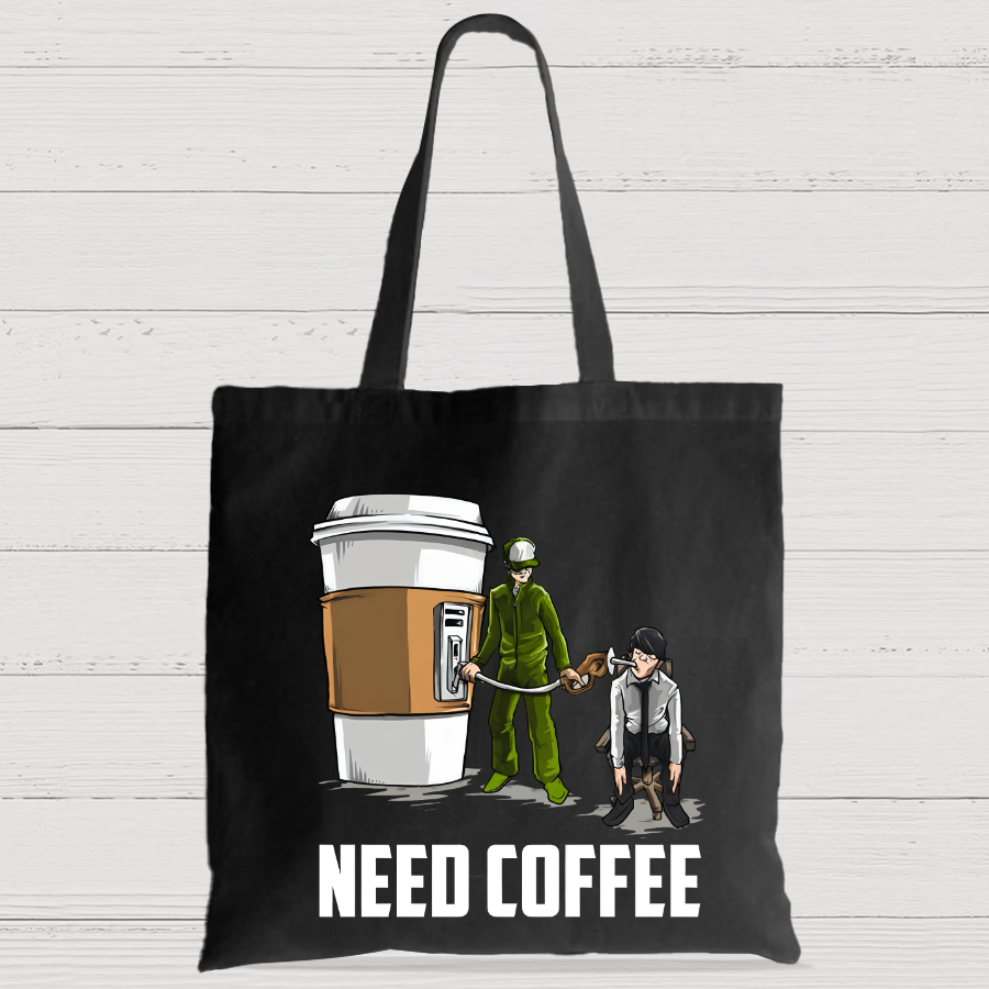 Need Coffee Casual Classic Canvas Bag