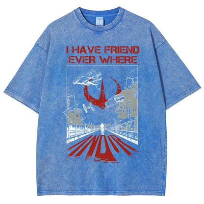 I Have Friends Every where Vintage Distressed T-shirt