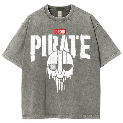 Droid Pirate Vintage Distressed T-shirt