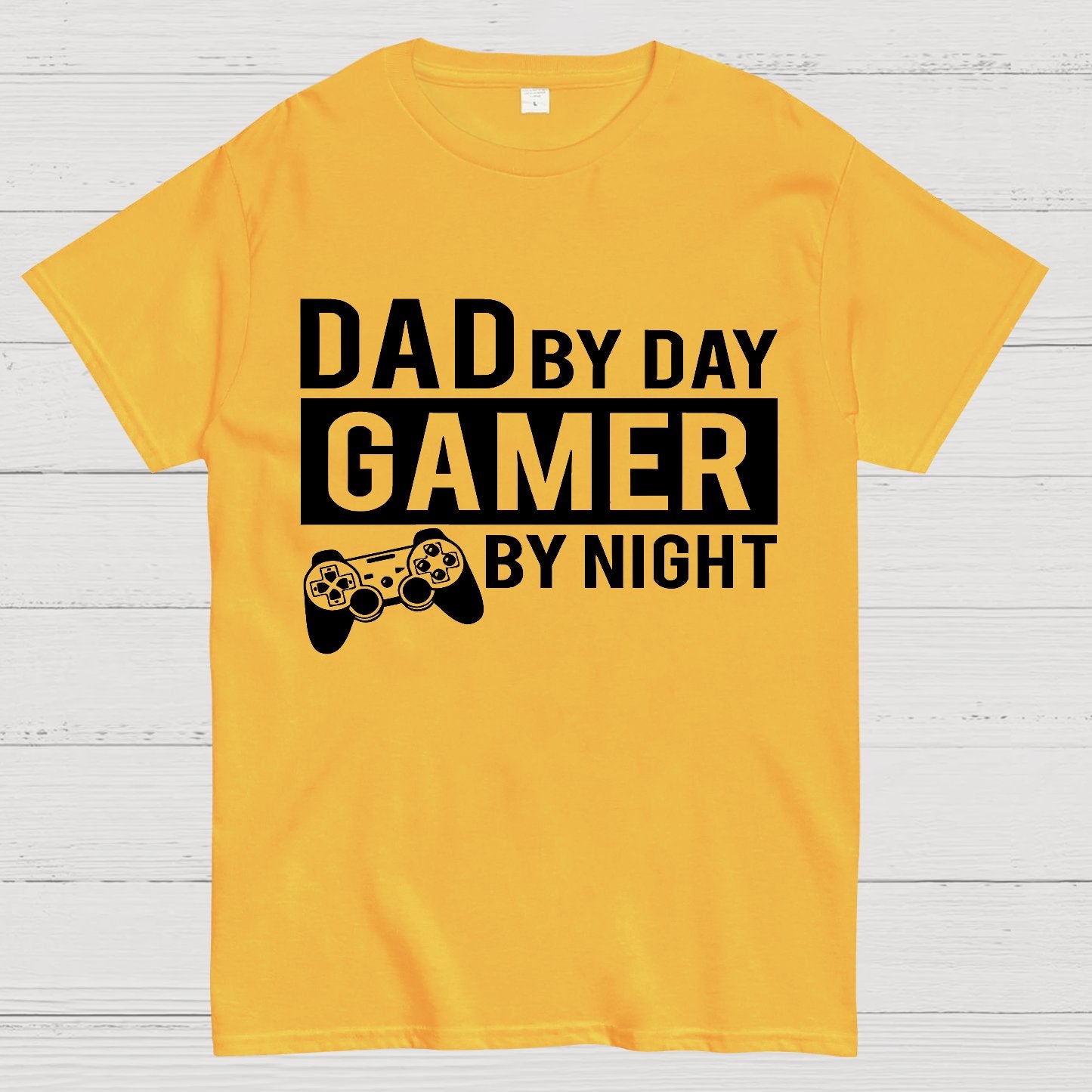 Dad By Day Gamer By Night Geek T-Shirt