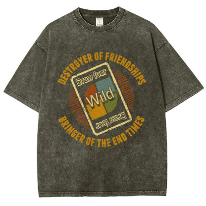 Destroyer of Friendships Vintage Distressed T-shirt