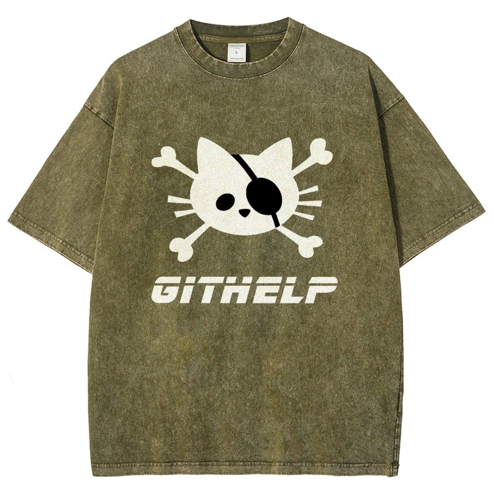 GitHelp Vintage Distressed T-shirt