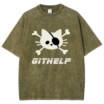 GitHelp Vintage Distressed T-shirt