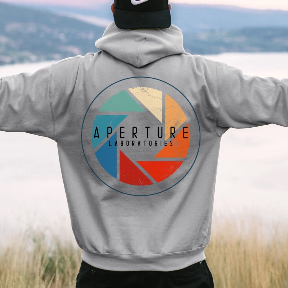 Aperture Printed Back Unisex Cotton Hoodie