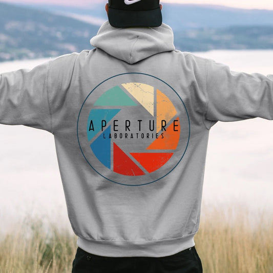 Aperture Printed Back Unisex Cotton Hoodie