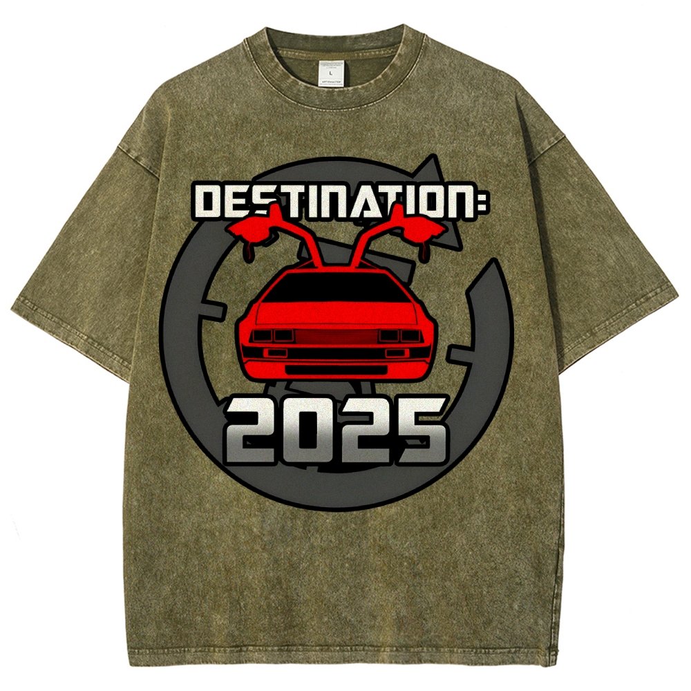 Cool 80's Sci-fi Inspired New Year Slogan Vintage Distressed T-shirt