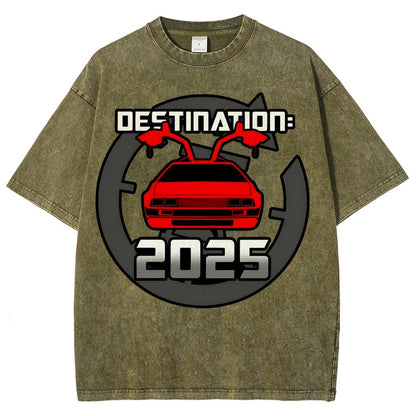 Cool 80's Sci-fi Inspired New Year Slogan Vintage Distressed T-shirt