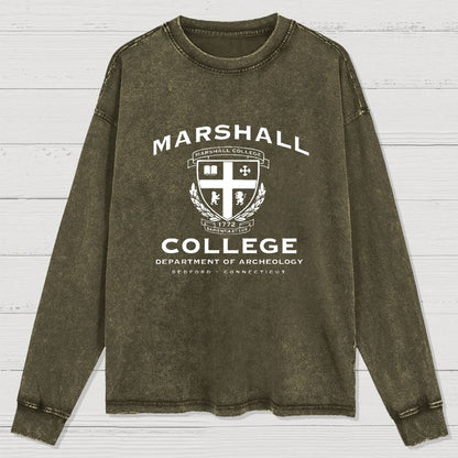 Marshall College Washed Long Sleeve Tee