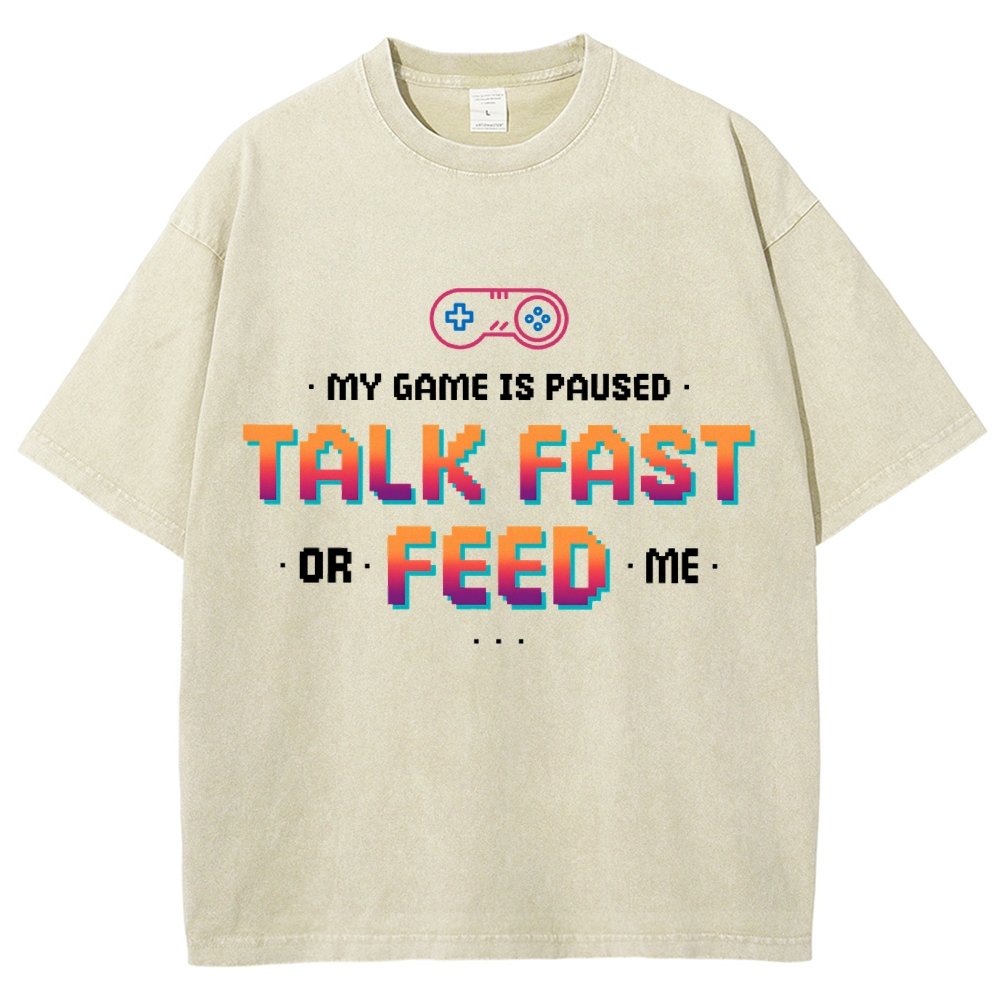 Feed the Gamer Vintage Distressed T-shirt