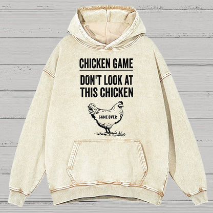 Chicken Game Vintage Distressed Hoodie