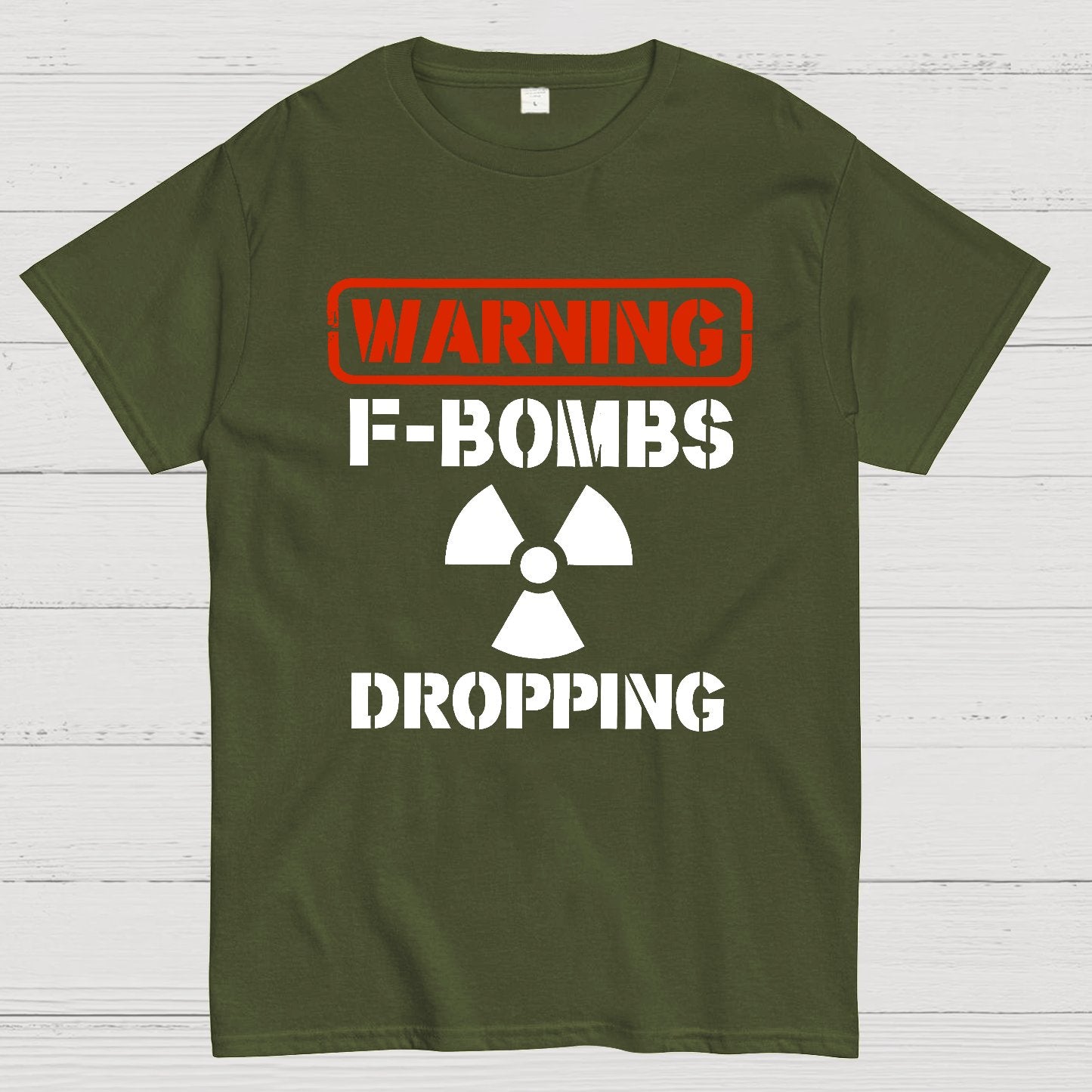 Warning F Bombs Dropping Geek T-Shirt
