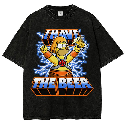 He-Beer Vintage Distressed T-shirt
