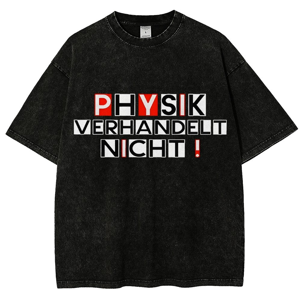 Physik verhandelt nicht Vintage Distressed T-shirt