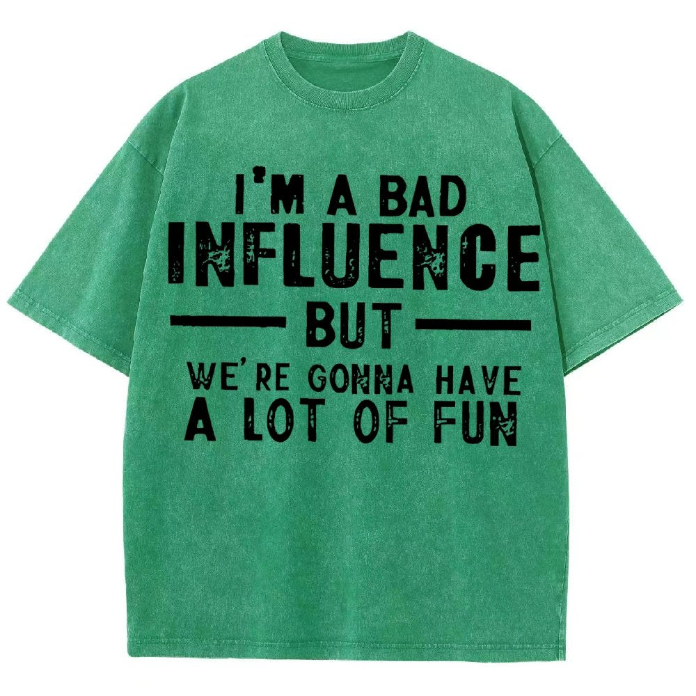 I'm a Bad Vintage Distressed T-shirt
