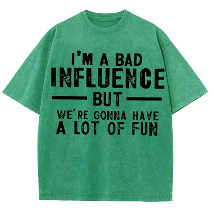 I'm a Bad Vintage Distressed T-shirt