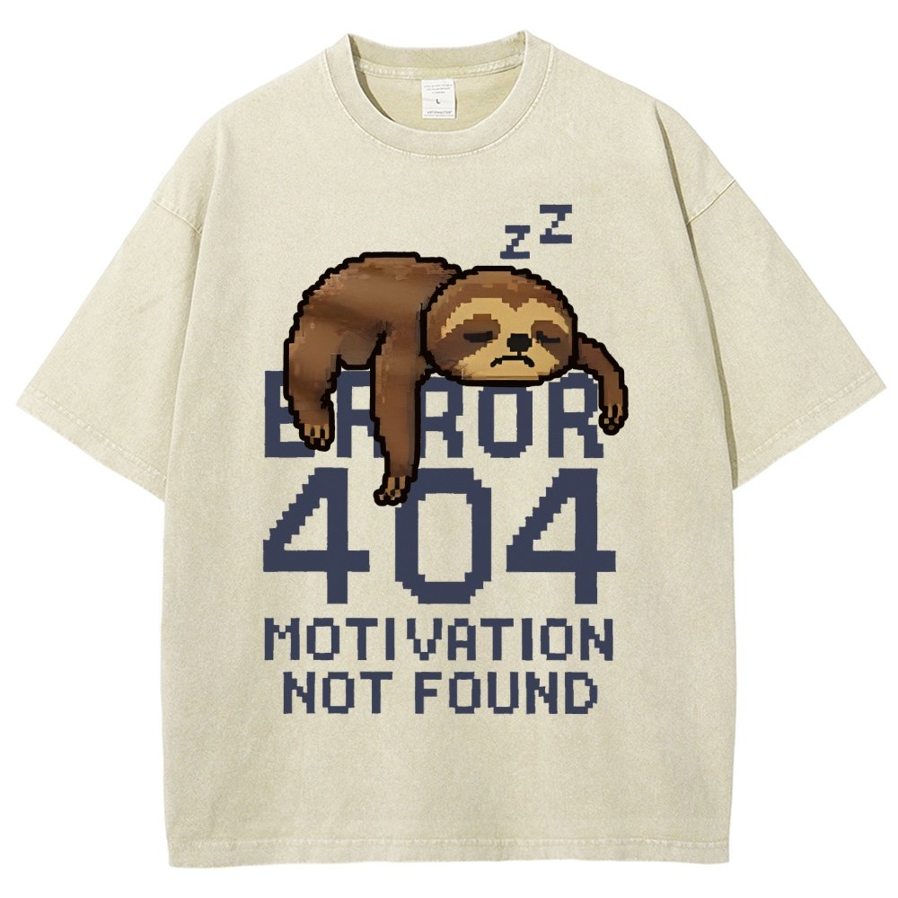 Error 404- Motivation Not Found Vintage Distressed T-shirt