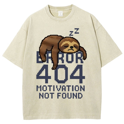 Error 404- Motivation Not Found Vintage Distressed T-shirt
