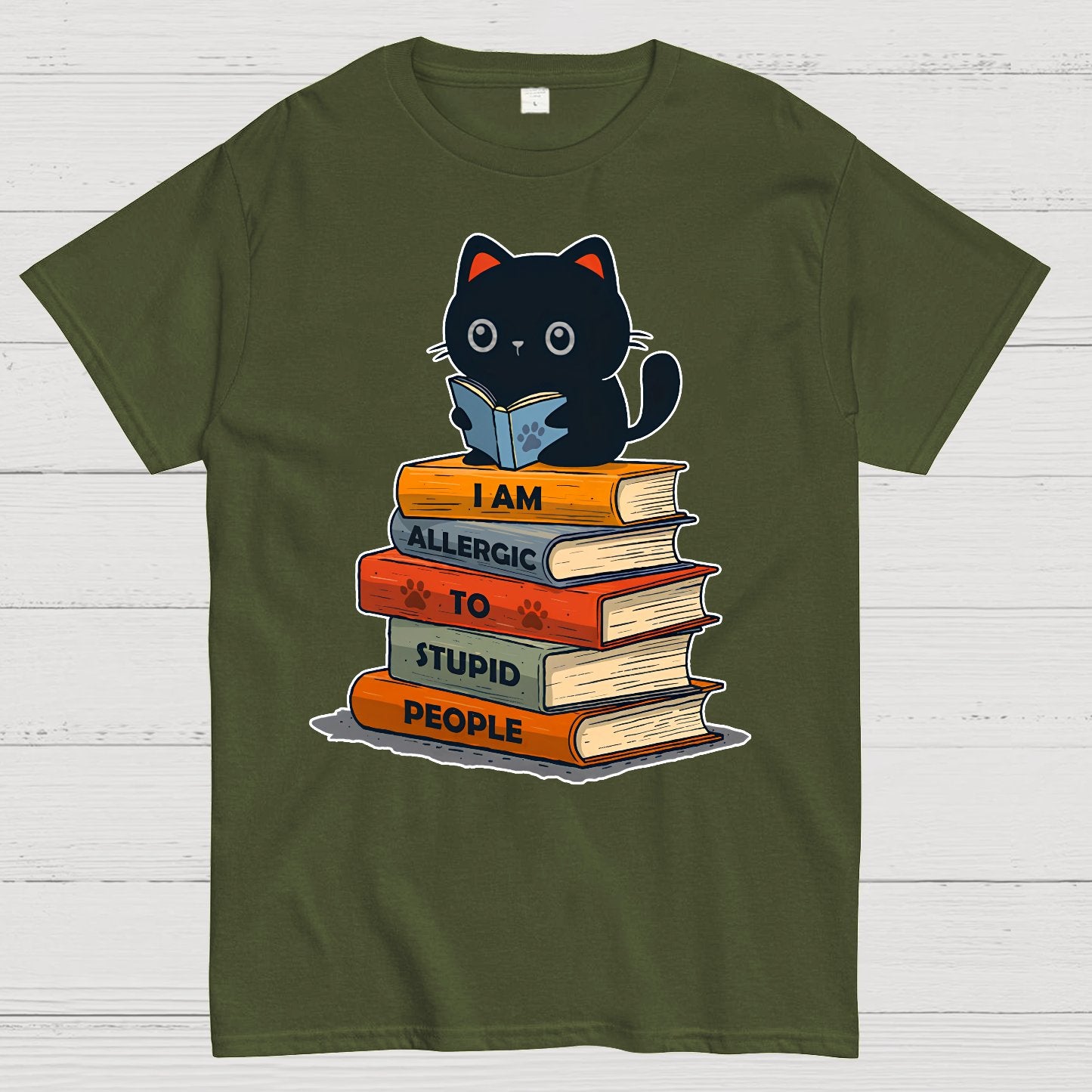 Allergic To Stupid People. Funny Geek T-Shirt