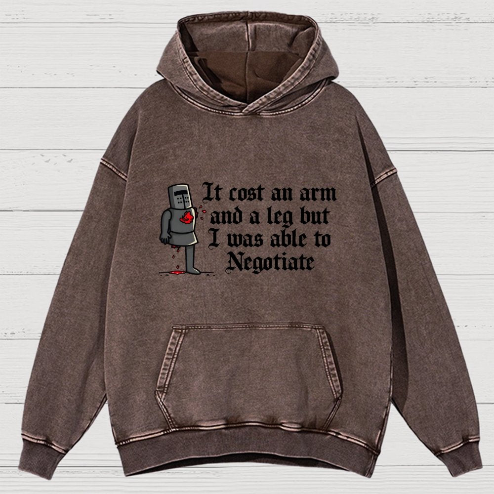 The Negotiation Vintage Distressed Hoodie