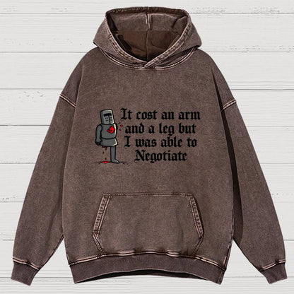 The Negotiation Vintage Distressed Hoodie