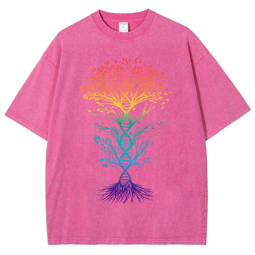 DNA Tree Of Life Science Vintage Distressed T-shirt