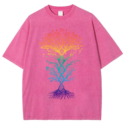 DNA Tree Of Life Science Vintage Distressed T-shirt