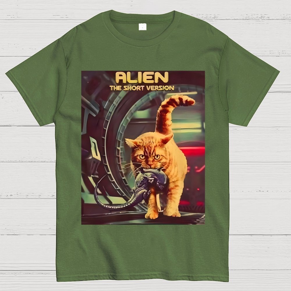 Mystery Cat Heavy Geek T-Shirt
