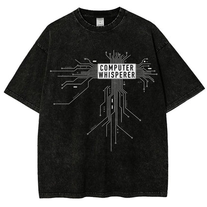 Computer Whisperer Vintage Distressed T-shirt