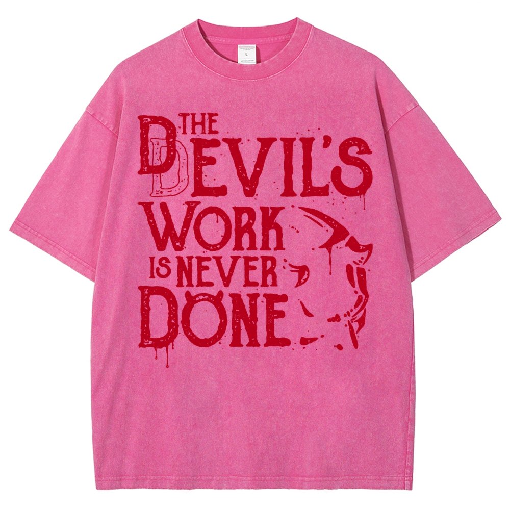 Never Done Vintage Distressed T-shirt