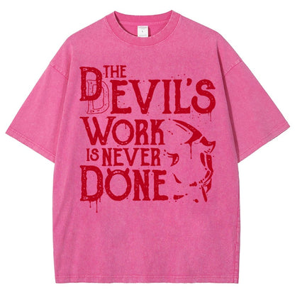 Never Done Vintage Distressed T-shirt