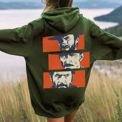 Buono Brutto Cattivo Printed Back Unisex Cotton Hoodie