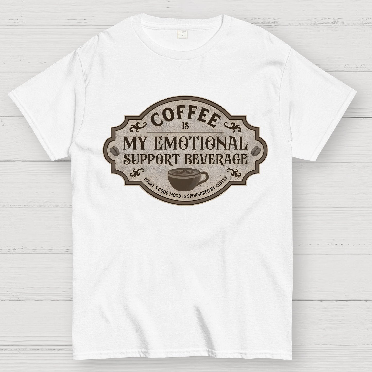 My Emotional Support Beverage Geek T-Shirt