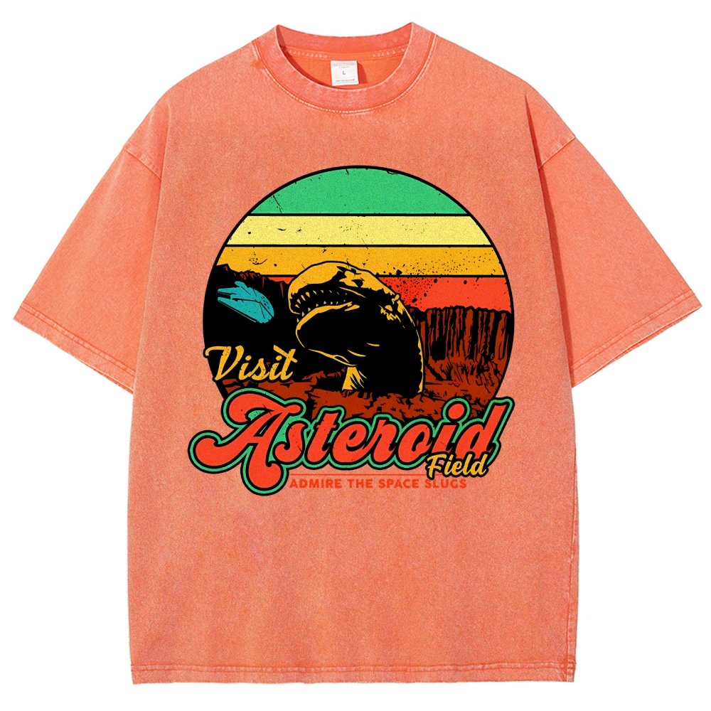 Visit Asteroid Admire The Space Slugs Vintage Distressed T-shirt