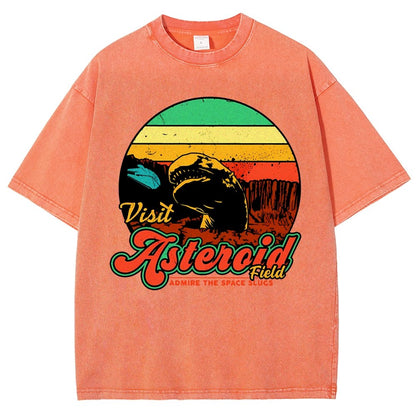 Visit Asteroid Admire The Space Slugs Vintage Distressed T-shirt