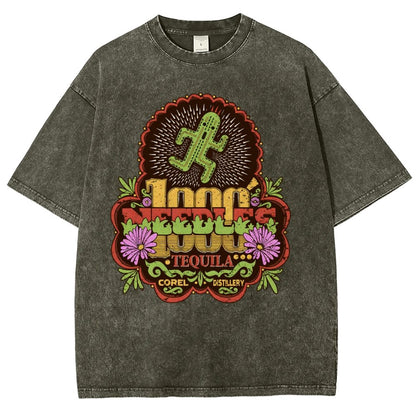 Funny 1000 Needles Tequila Vintage Distressed T-shirt
